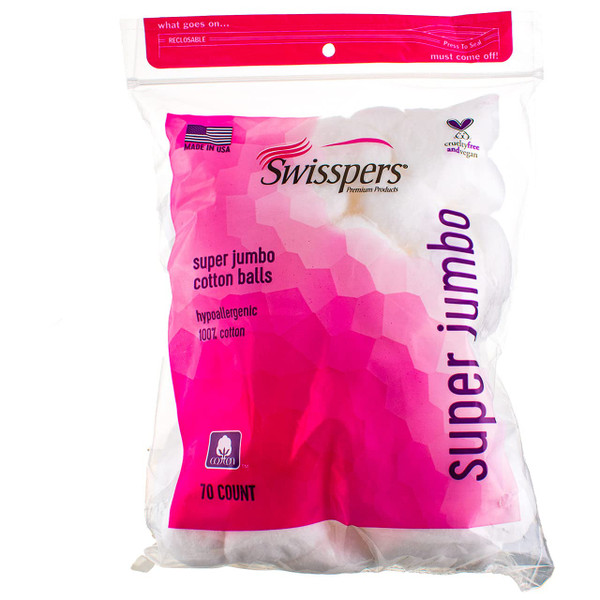 Swisspers Premium Super Jumbo Cotton Ball, Puff Perfect (Pack of 3)