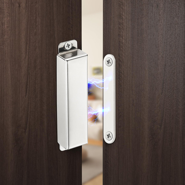 2 Pack | Heavy-Duty Magnetic Door Catch - 90lb Pull Force, Stainless Steel, Anti-Rust, Ideal for Screen Door, Pantry Door, Barn and RV Doors.
