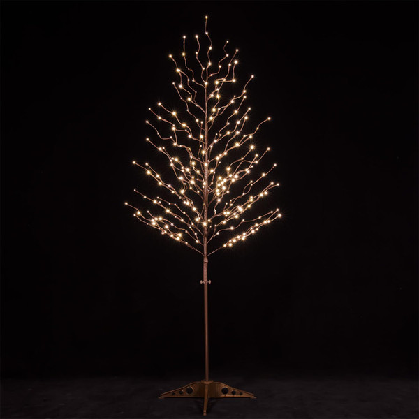 TYBEEU 6ft Star Light Tree with 256 Warm White LEDs