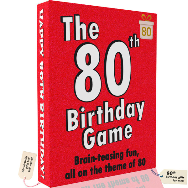 GoForItGames.com The 80th Birthday Game - The Turning 80 Card Game Especially for 80 Year olds Created with Turning 80 Years of Age Presents for Men and 80th Birthday Gifts for Women in Mind.