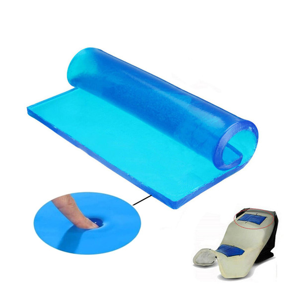 LisylineAuto Motorcycle Seat Gel Pad Car Driver Passenger Seat Cushion Shock Absorption Mats Reduce Fatigue Comfortable Soft Cooling Gel Pad Cool DIY Pad Office Chair Seat Cushion (48 x 35 x 1cm)