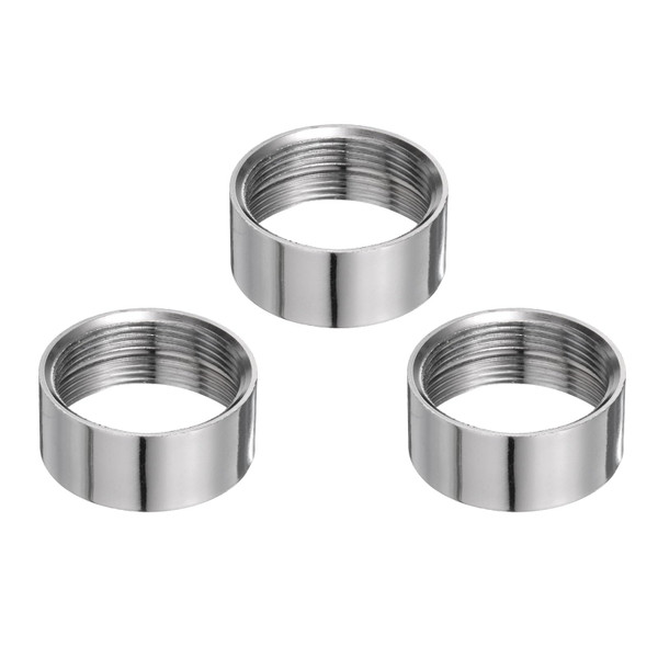 uxcell 3Pcs Faucet Adapter, Female 0.85in to Female 0.93in Kitchen Sink Stainless Steel Tap Aerator Adapter to Connect Garden Hose, Water Filter, Standard Hose Diverter
