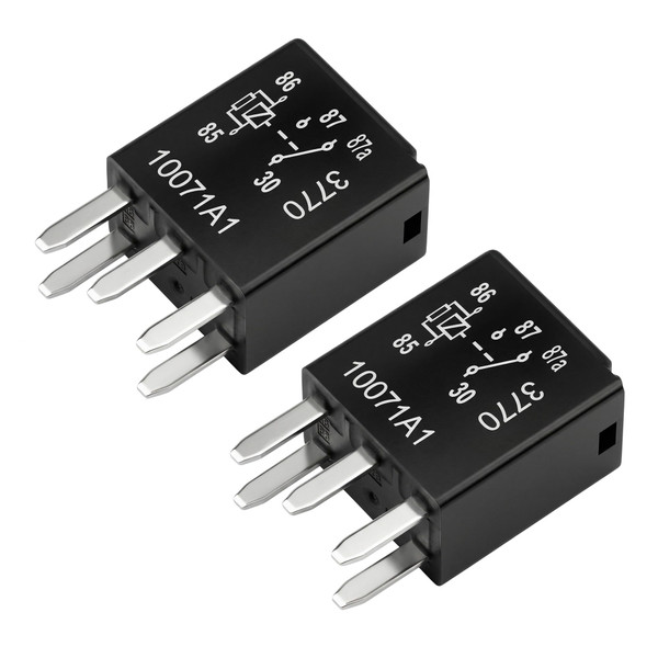 HOPUT 2 Pcs 30Amp 5 Pins 12V 278003828 G8V-RH-1C7T-R-DC12 Fuel Pump Relays