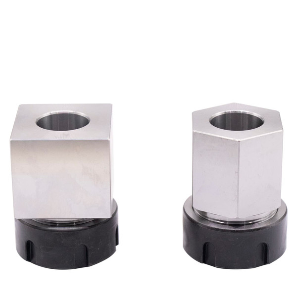 ER-32 Collet Chucks Block Set of 2 Square and Hex Workholding Holder