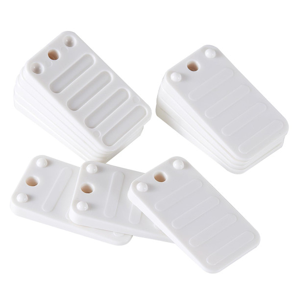 ZZJMCH 12 Pack Toilet Leveling Shims, Multi Purpose Plastic Shims for Leveling Extreme Weight Capacity Wedges Easy to Snap Leveler for Toilet Shims, Doors, Windows, Sheds, Table