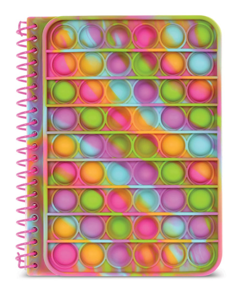 iscream Silicone Popper Cover Spiral-Bound Lined Page 7" Journal - Rainbow Sherbert iscream Silicone Popper Cover Spiral-Bound Lined Page 7" Journal - Rainbow Sherbert