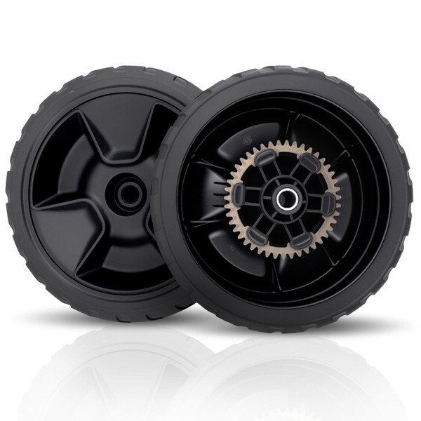 2Pack HRN216 Rear Wheels Compatible with Honda HRN216VKA, HRN216VLA, HRN216VYA Push Lawn Mower Wheel Tire Replace for 42710-VR8-N00ZA -8 Inch