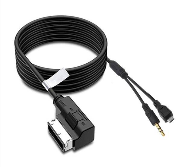 Shine123 AMI MDI MMI Convert 3.5mm AUX Media Interface Consumer Cable Micro Charg Adapter for MB A B C E G CLS GLK SL SLK Class 2011-14