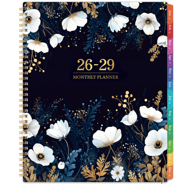 2026-2029 Monthly Planner/Calendar - July 2026 - June 2029, 9'' x 11'', 3 Year Monthly Planner 2026-2029, 36-Month Calendar with Tabs,Inner Pocket, Twin-wire Binding, Enterprise