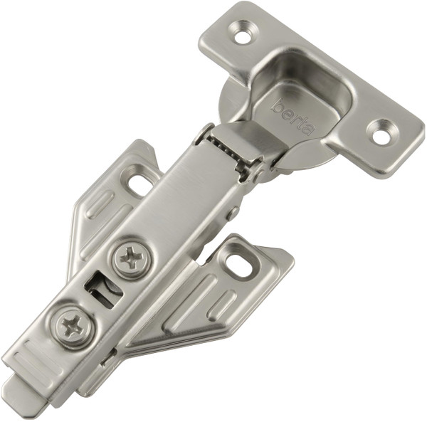Berta 2-Pack, Full Overlay Cabinet Door Hinges,105 Degree Adjustable Concealed Kitchen Cabinet Hinges Soft Close for Face Frame Cabinet, with Screws - Durable and Easy Installation