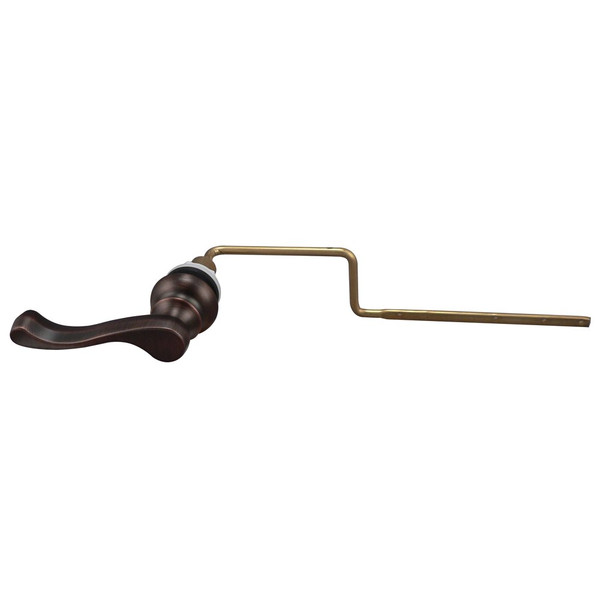 Plumb Pak PP836-74VBL Universal Fit Toilet Handle Tank Flush Lever, Decorative Latch Door Style for Front, Side, or Angle Mount, Oil Rubbed Bronze