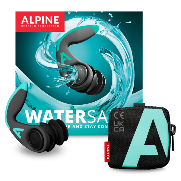 Alpine WaterSafe Pro - Ear Plugs for Swimming and Surfing – for Adults - Waterproof - Comfortable - Secure Fit - for Water Sports - Reusable - Sizes M & L - 1 Pair