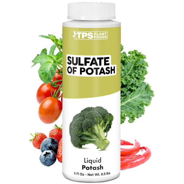 Sulfate of Potash – High-Potassium Supplement for Better Fruit Quality & Stronger Plants, 8 oz