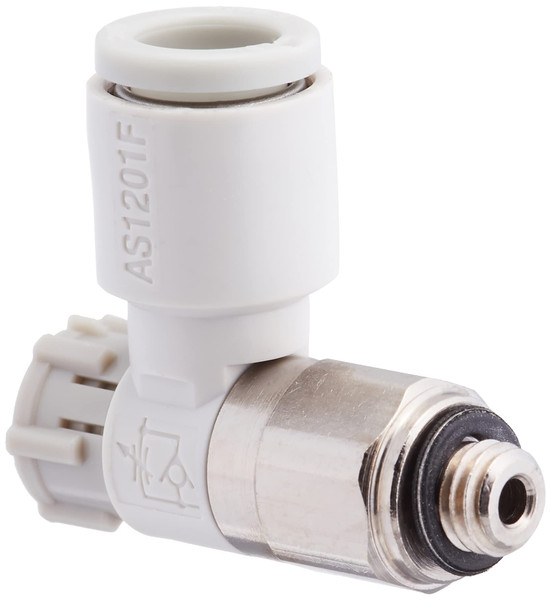 SMC AS1201F-M5-06A Spicon Push Lock Elbow with One-Touch Pipe Fitting