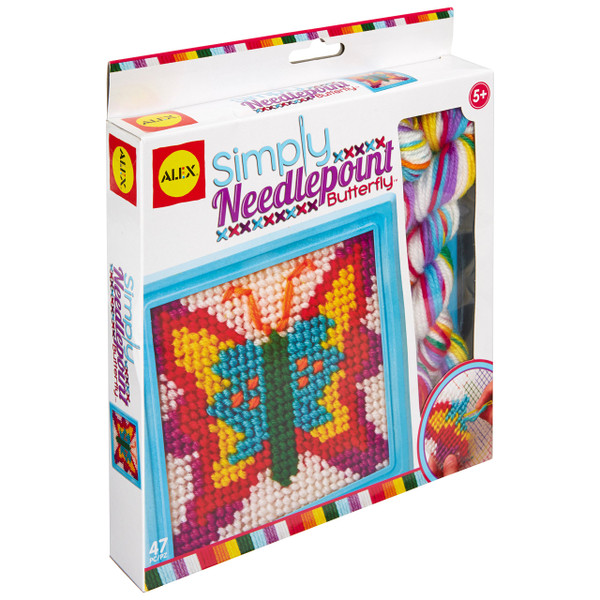 ALEX Toys Simply Needlepoint Butterfly Kids Art and Craft Activity ALEX Toys Simply Needlepoint Butterfly Kids Art and Craft Activity