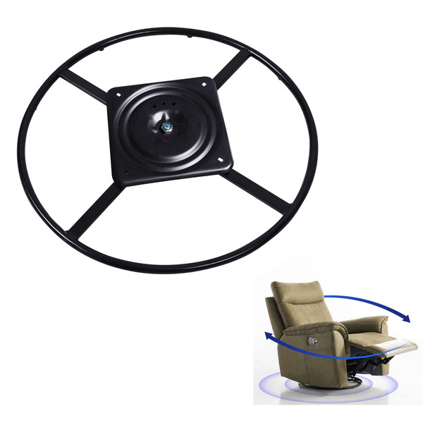 Yoogu 2 Pack 25.5" Heavy Duty Recliner Chair Ring Base w Swivel Replacement