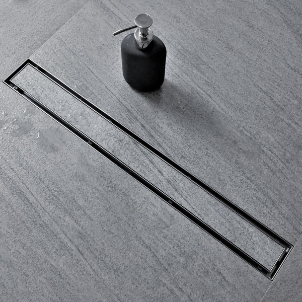 Neodrain 42-Inch Linear Shower Drain-Brushed,with Tile Insert Grate