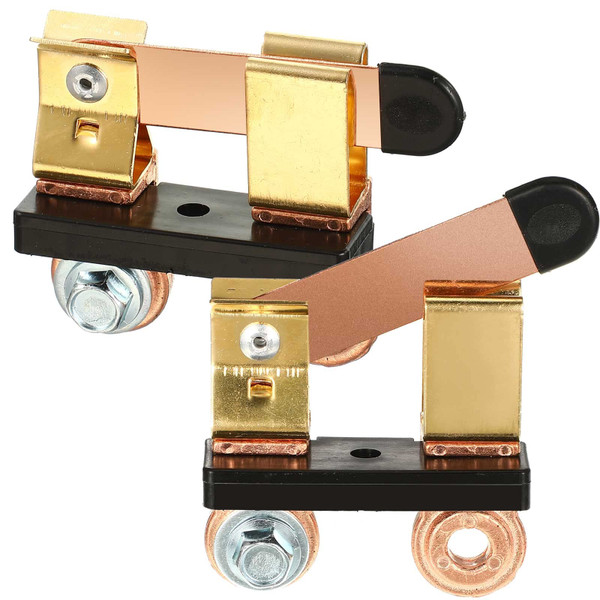 2 Pack Side Post Battery Disconnect Switch 12v / 24v 250/750 Amps Top Knife Blade Master Switch Battery Cut Off for Marine Car Boat Rv Truck(Side Post Negative)