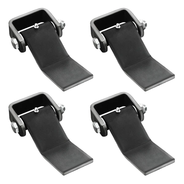 SPARKWHIZ Dump Trailer Hinges Weld on Heavy Duty Greaseable Dump Trailer Door Gate Hinge, Strap Style Long Leaf Hinge, Pack of 4