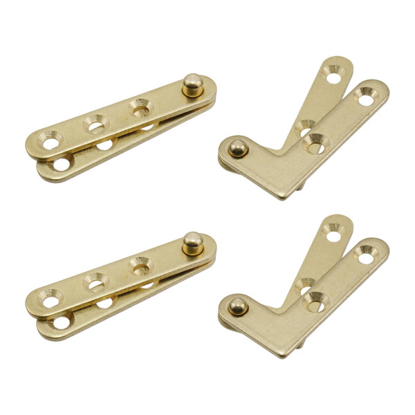 T Tulead Door Pivot Hinges, Including 2pcs L-Shaped and 2pcs Straight