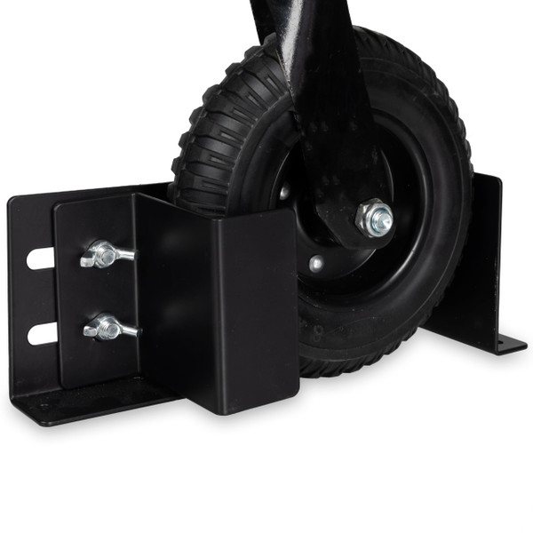 Iron Forge Tools Lawn Mower Wheel Boot Lock for Trailer 6-10 Inch Adjustable, Lawn Care Accessories for Utility Enclosed Trailer & Truck, Heavy Duty 12 Gauge Powder Coated Steel Mounts to Wood & Metal
