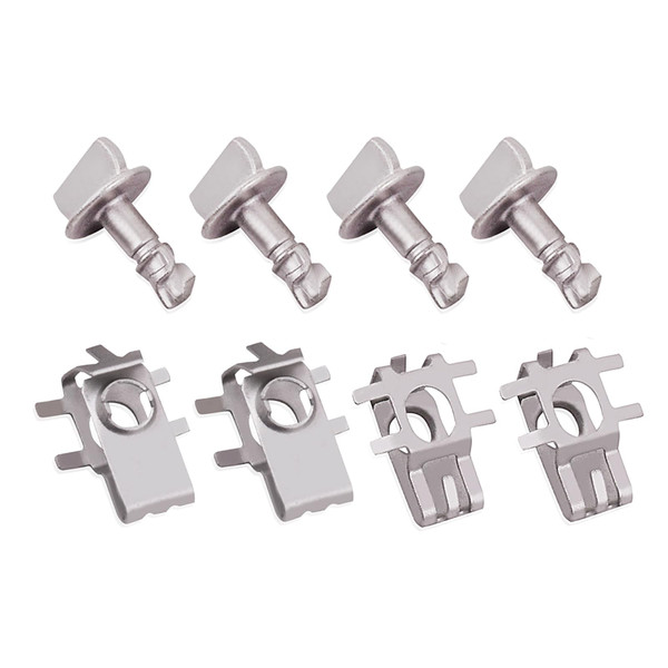 Ciuouient 4 Pair Engine Cover Retainers and Shield Thumb Pins with Screws Nuts Retainers Fit for Ford F150 Edge Explorer(W716006-S439, BB5Z-00817-A)