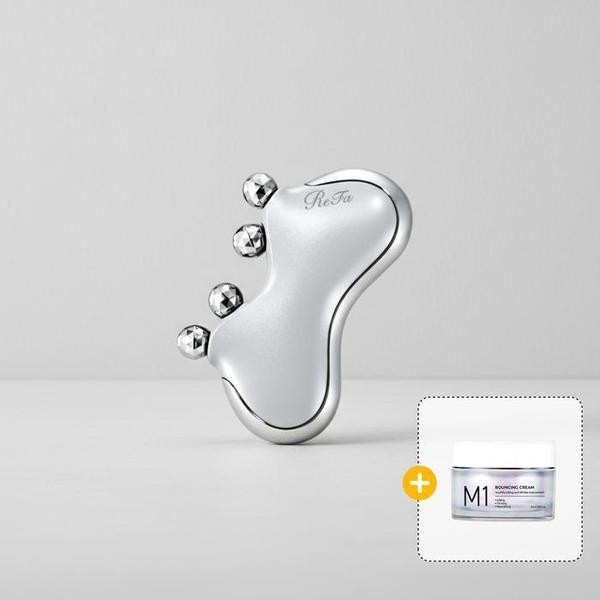ReFa CAXA M1 Device (Pearl White) + Kahi Bouncing Cream 50ml Set