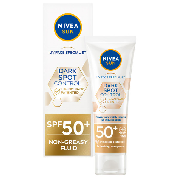 Nivea Sun Luminous630 Facial Cream for Everyday Skin Care, Lightweight Face Cream with Smooth Texture, Dermatologically Tested Cosmetic Formula Suitable for Daily Use, 40 ml