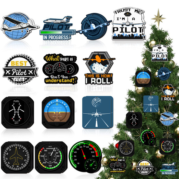 Vercraft 26 Pcs Wooden Pilot Airplane Gifts for Men Women Hanging Pilot Christmas Ornaments Pilot in Progress Vintage Aviation Decor Cutout with Rope for Xmas Party Pilot Lover Vercraft 26 Pcs Wooden Pilot Airplane Gifts for Men Women Hanging Pilot Christmas Ornaments Pilot in Progress Vintage Aviation Decor Cutout with Rope for Xmas Party Pilot Lover