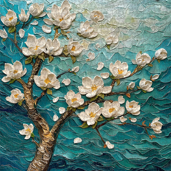 Flower Puzzle Puzzles for Adults 1000 Pieces, Hard Plant Floral Art Jigsaw Puzzles. Vintage Flower Painting Puzzle Almond Blossom Flower Puzzle Puzzles for Adults 1000 Pieces, Hard Plant Floral Art Jigsaw Puzzles. Vintage Flower Painting Puzzle Almond Blossom