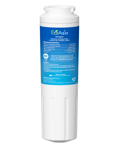EcoAqua EDR4RXD1 Replacement Filter, Compatible with Maytag UKF8001