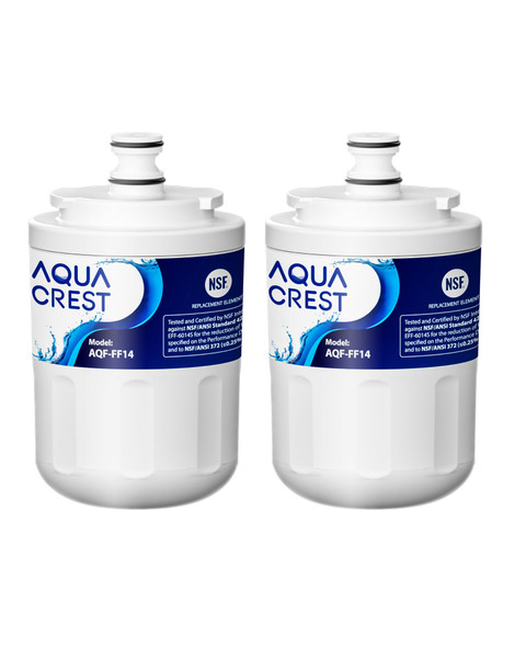 AQUA CREST UKF7003 Refrigerator Water Filter, 2 Pack