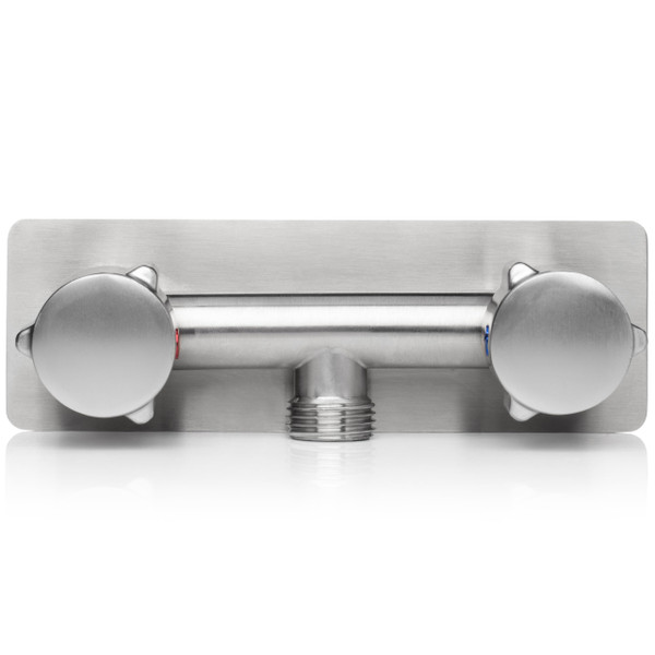 Renator All Metal RV Shower Faucet, Camper Shower Faucet Valve, 4” RV Shower Replacement Valve Diverter (Brushed Nickel)