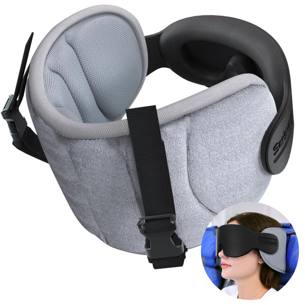 SARISUN Travel Pillows for Airplanes, Stable Head Support, Travel Essential