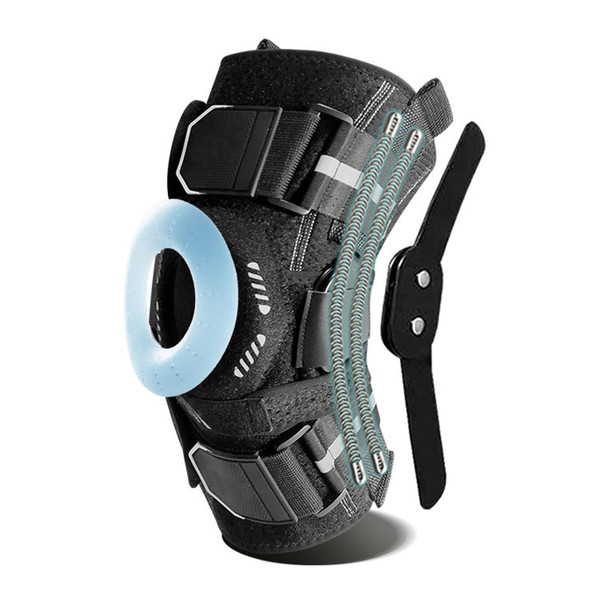 LJDTTXS Adjustable Knee Brace with Hinges and Patella Gel Pad