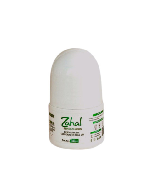 Zahal,Natural crystal roll-on deodorant unisex to travel, paraben free, alcohol free with aloe extract 1.1 oz