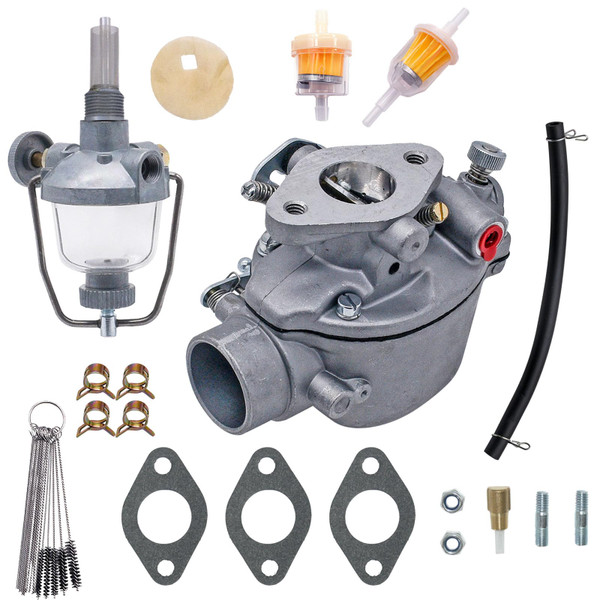 JDLLONG 8N9510C-HD Carburetor 8N9510C Fit For Ford Tractor 2N 8N 9N 1939-1952 TSX33 TSX241A TSX241B TSX241C Replace 9N9510A B3NN9510A Carb with 2NAA9155B Fuel Sediment Bowl