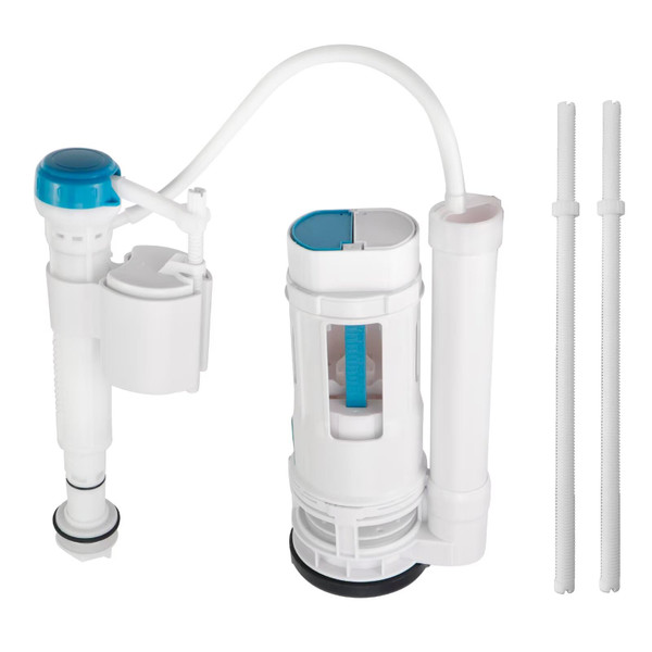 T Tulead Toilet Dual Flush Valve Replacement Parts Fill Valve Thread 0.9"