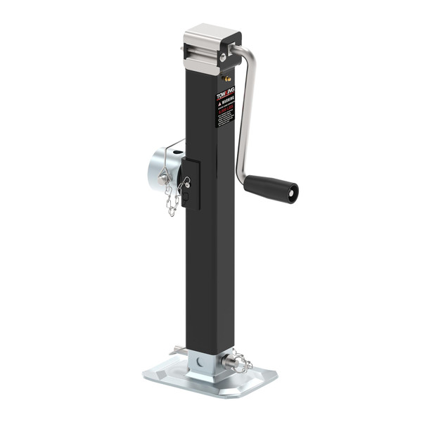 TOWKING 8000lbs Pipe Mount Tongue Jack, 15" Lift, Heavy Duty Trailer Jack