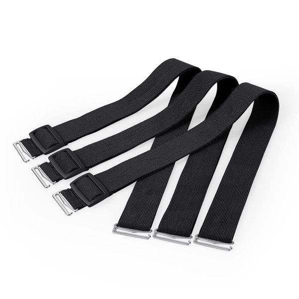 TAOCOCO 3 Pack Adjustable Elastic Straps, Recliner Chair Cover Recliner Loveseat Cover 3 Seater Recliner Sofa Covers Holder Straps (3 Pack, Upgrade)