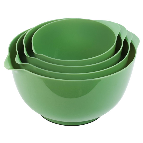 BoxedHome Classic Mixing Bowls Set of 4, BPA Free Plastic Microwave Safe