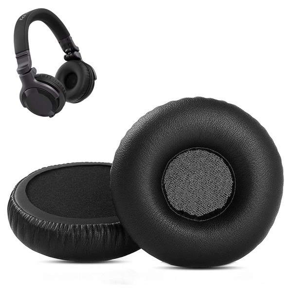 HDJ-CUE1 Ear Pads Replacement Compatible with Pioneer DJ HDJ-CUE1 Headphones(Protein Leather and Memory Foam Ear Cushions)