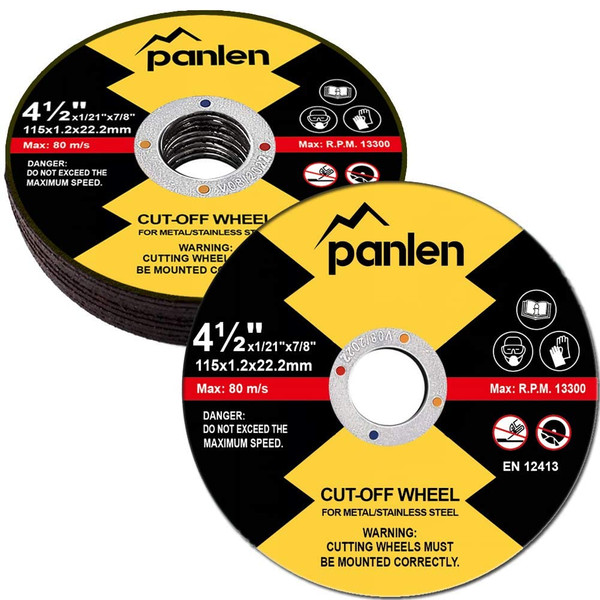 10 Pack Cutting Wheel 4 1/2, Metal Stainless Steel Cut Off Disc, 7/8 Arbor