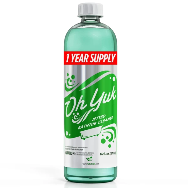 Oh Yuk Jetted Tub Cleaner for Jacuzzis, Bathtubs & Whirlpools, Septic Safe