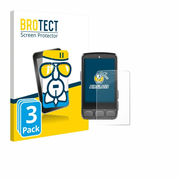 brotect Glass Screen Protector Film Compatible with Wahoo Elemnt Roam V3 (3 Pack) - Glass-Foil 9H Protection [Scratch Resistant, High Clarity]
