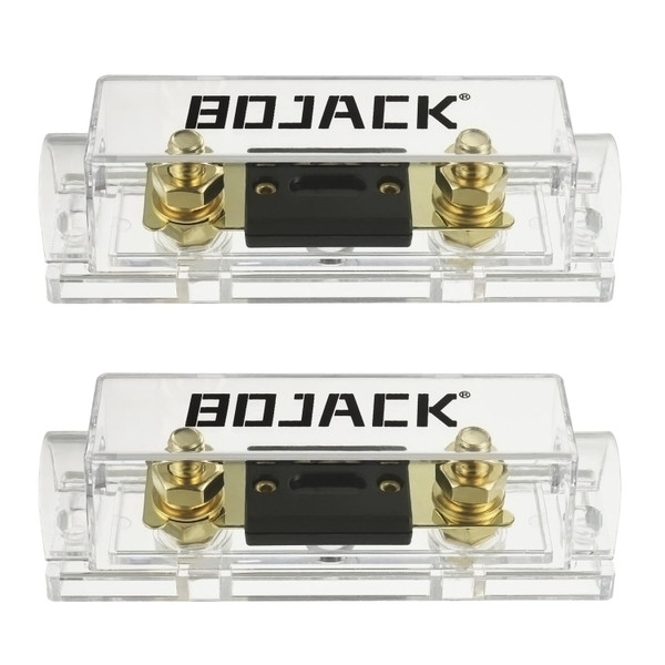 BOJACK 2pcs 400A ANL Fuse Holder and 2pcs 400Amp 32VDC ANL Fuses for Audio and Video Systems