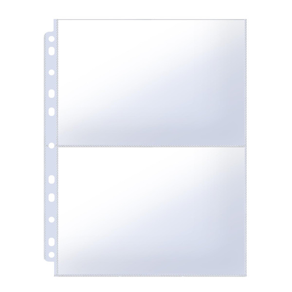 50 Pack 5x7 Photo Sleeves for 3 Ring Binder, Clear Protectors, 200 Pockets