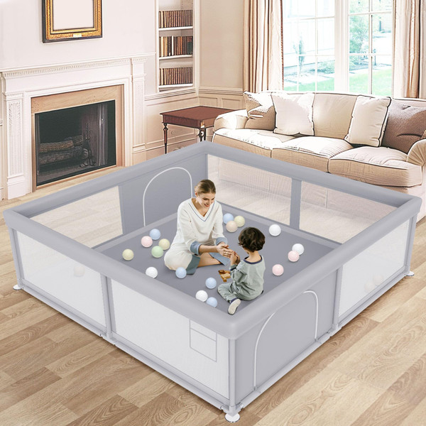 besuhot Large Baby Playpen 79x79 Inch, Playpens for Babies and Toddlers