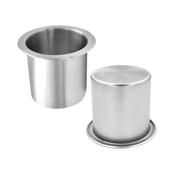 Zpana 2PCS 4.13 x 3.35 x 3.43 Inch Car Cup Holder Stainless Steel