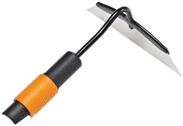 Fiskars QuikFit Hoe, Tool Head, Length: 25 cm, Width: 18.5 cm, Steel Head, Black/Orange, 1000677